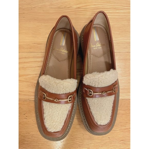 Sam Edelman - Laurs Lug Sole Loafer Dark Mocha/Natural Box Leather - Size 6.5 - Picture 2 of 4